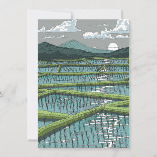 Chinese Paddy Field Invitation