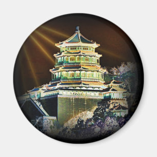 Chinese pagoda Buildings Magnet