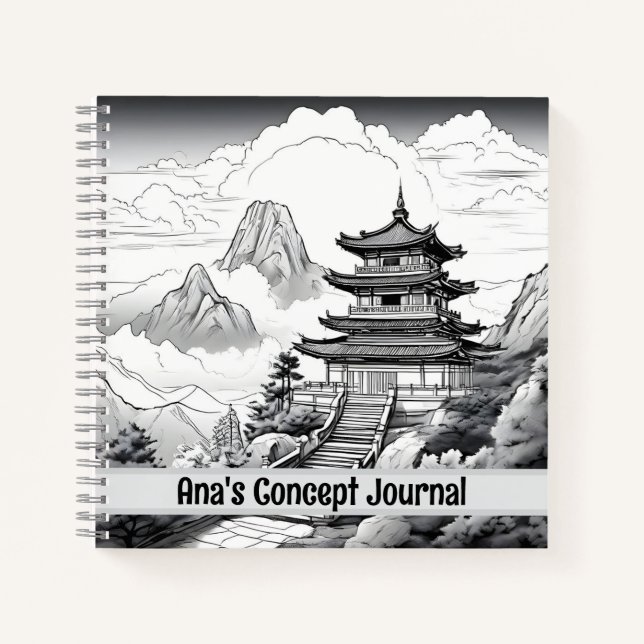 Chinese Pagoda Concept Journal (Front)
