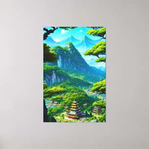 Chinese Palace Valley  Canvas Print