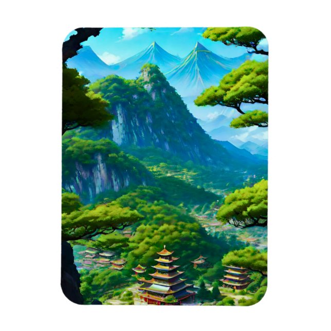 Chinese Palace Valley  Magnet (Vertical)