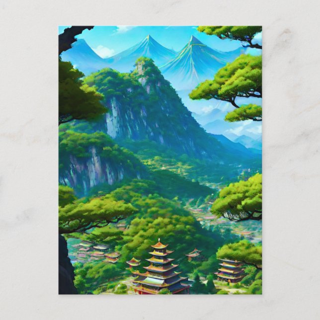 Chinese Palace Valley  Postcard (Front)