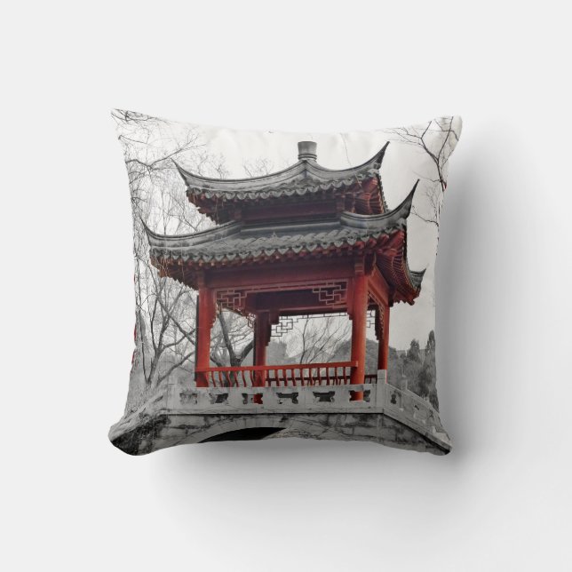 Chinese Pavilion Cushion (Front)