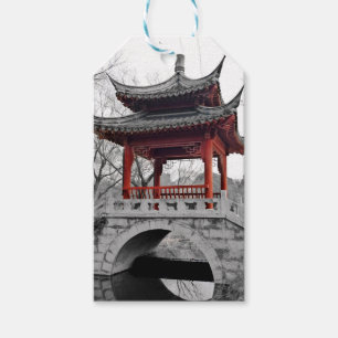 Chinese Pavilion Gift Tags