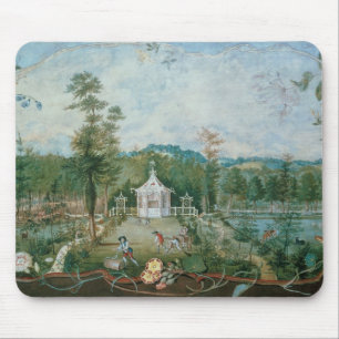 Chinese Pavilion in an English Garden, 18th centur Mouse Mat