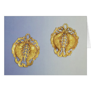 Chinese pendants, 17 carat gold plated