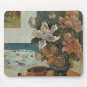 Chinese Peonies and Mandolin by Paul Gauguin Mouse Mat