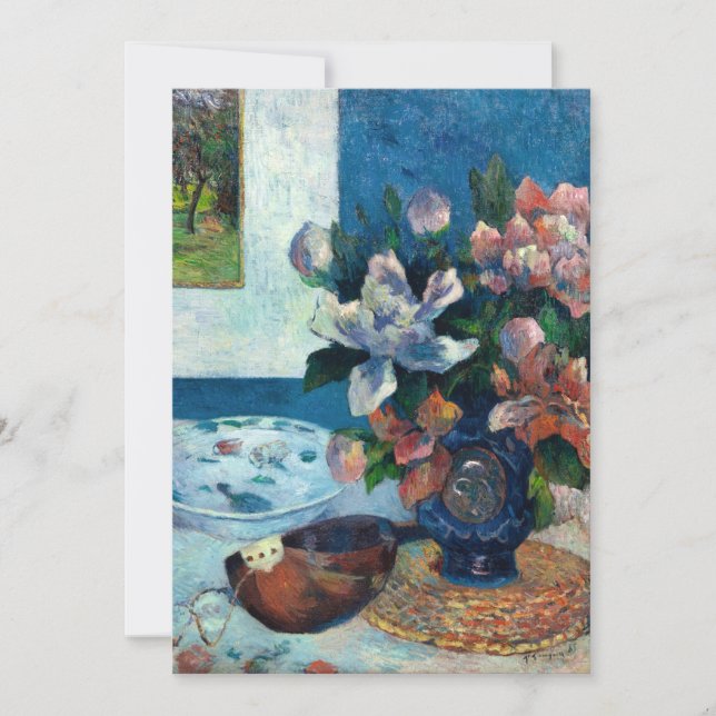 Chinese Peonies and Mandolin | Paul Gauguin (Front)