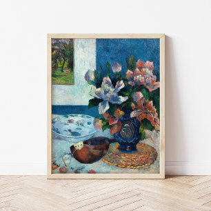 Chinese Peonies and Mandolin   Paul Gauguin Poster