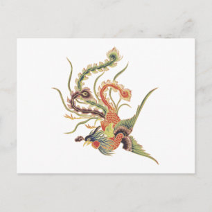 Chinese Phoenix - Fenghuang Mythological Birds Ar Postcard