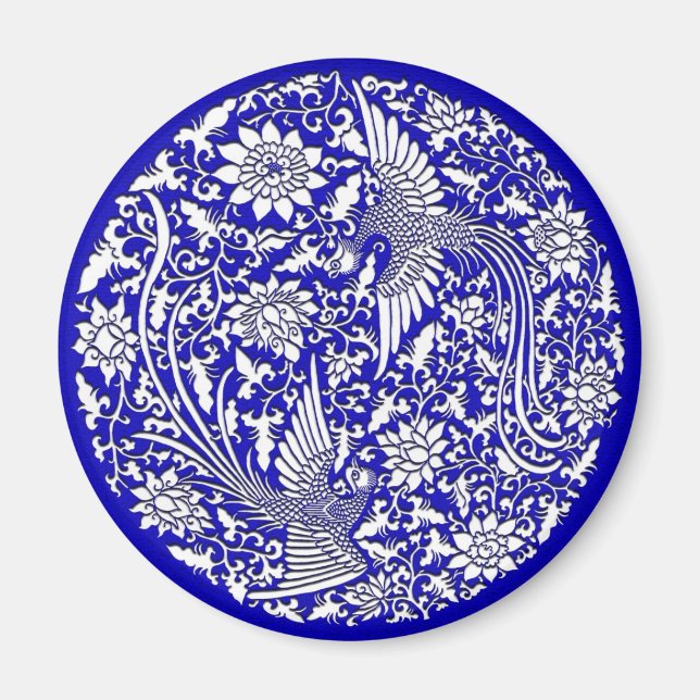 Chinese phoenix magnet (Front)