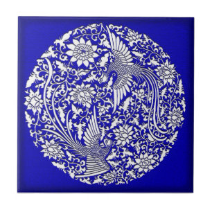 Chinese phoenix tile