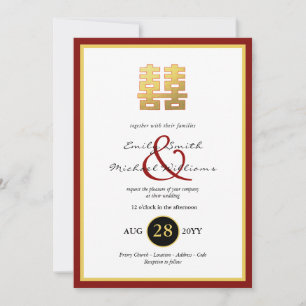 Chinese PHOTO Wedding Invite Ampersand