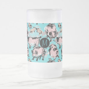 Chinese Pig Year 2019 Original Monogram Blue F Mug