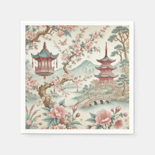 Chinese Pink Tile Napkin