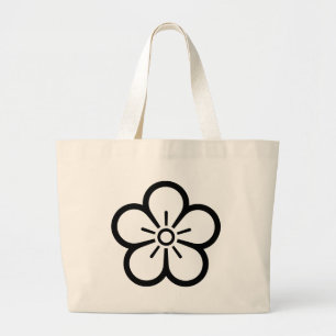 Chinese plum blossoms large tote bag