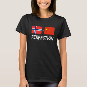 Chinese Plus Norwegian Perfection Mix Heritage Fla T-Shirt