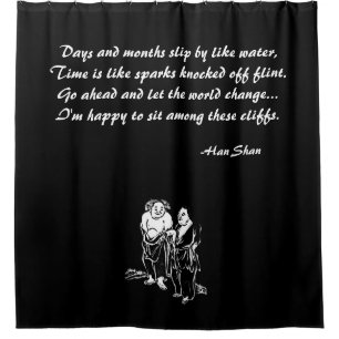 Chinese Poet Philosopher Hermits Shower Curtain