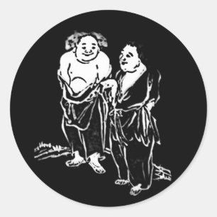 Chinese Poets Classic Round Sticker