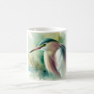 Chinese Pond Heron 060924AREF122 - Watercolor Coffee Mug