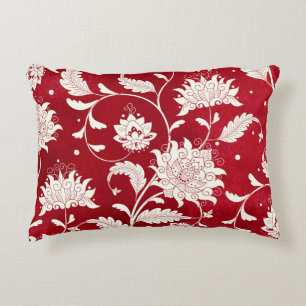Chinese porcelain imitation: floral painting decorative cushion