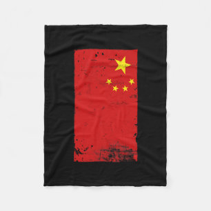 Chinese Pride Travel Vacation China Flag Fleece Blanket