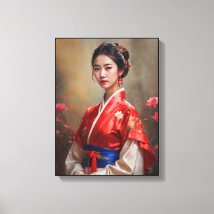 Chinese Princess Portrait Canvas Print