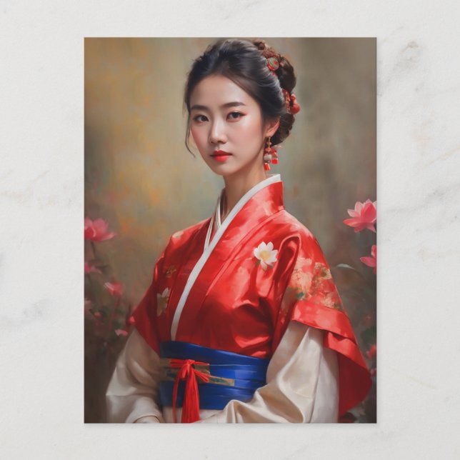 Chinese Princess Portrait Postcard (Front)