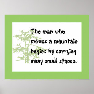 Chinese proverb poster