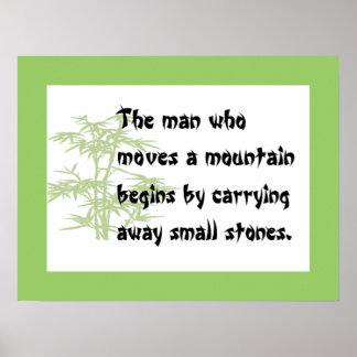 Chinese proverb poster