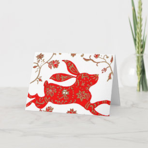 Chinese Rabbit Astrology Card