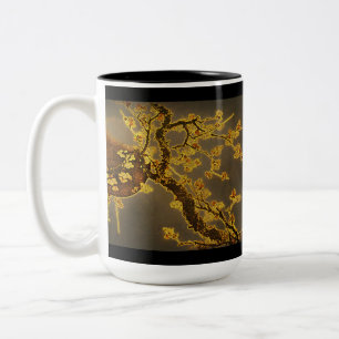 Chinese Ram, Moon and Plum Blossoms Mug