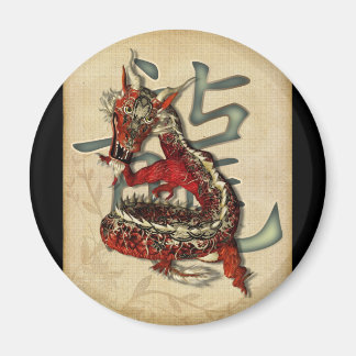 Chinese Red Dragon Magnets
