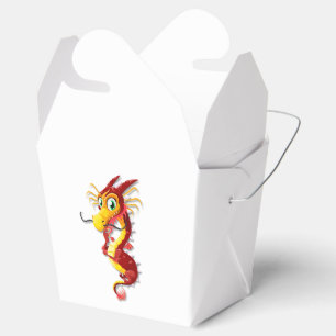 Chinese Red Dragon Takeout Favour Box