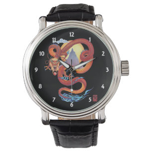 Chinese Red Dragon Watch