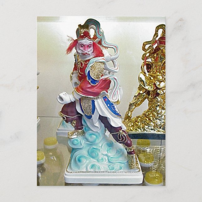 Chinese religious statue postcard (Front)