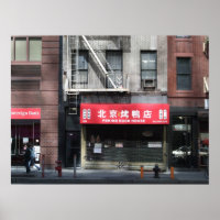 Chinese Restaurant front in New York City