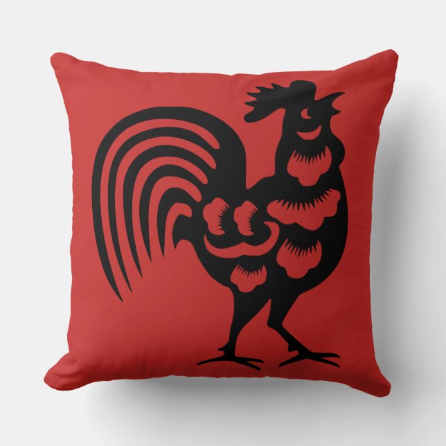 Chinese Rooster Cushion (Front)