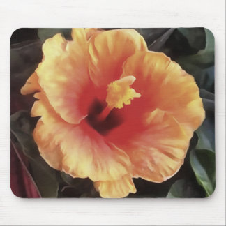 Chinese Rose Flower Artistic Floral Bloom Mouse Mat