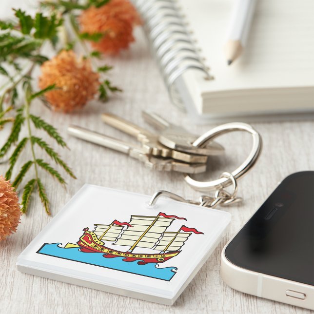 Chinese Sailing Ship Keychain (Creator Uploaded)