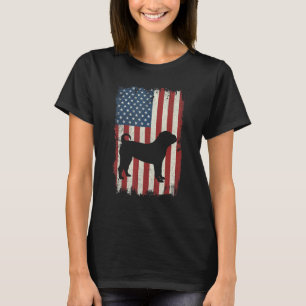 Chinese Shar Pei American Flag Usa Dog Puppy Us T-Shirt
