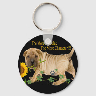 Chinese Shar-Pei Character Gifts Key Ring