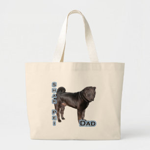 Chinese Shar Pei Dad 4 Large Tote Bag