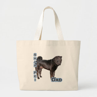 Chinese Shar Pei Dad 4 Large Tote Bag