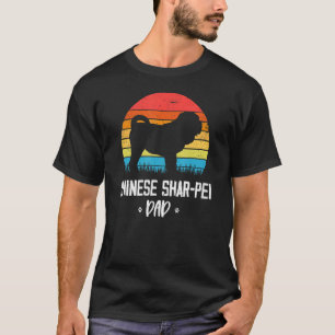 Chinese Shar-Pei Dad Retro Vintage T-Shirt