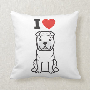 Chinese Shar-Pei Dog Cartoon Cushion