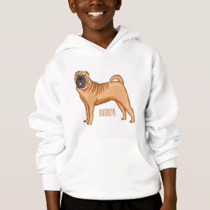 Chinese Shar-Pei dog cartoon illustration