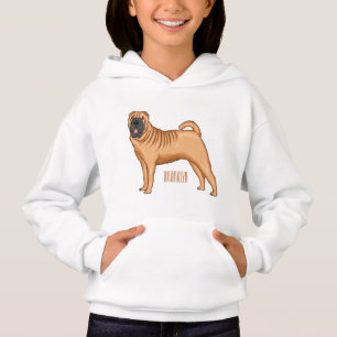 Chinese Shar-Pei dog cartoon illustration