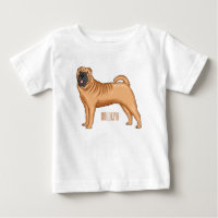 Chinese Shar-Pei dog cartoon illustration