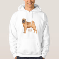Chinese Shar-Pei dog cartoon illustration